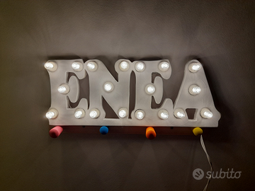 Luminaria artigianale -scritte personalizzate