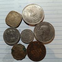 lotto 7pz  monete India 