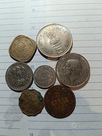 lotto 7pz  monete India 