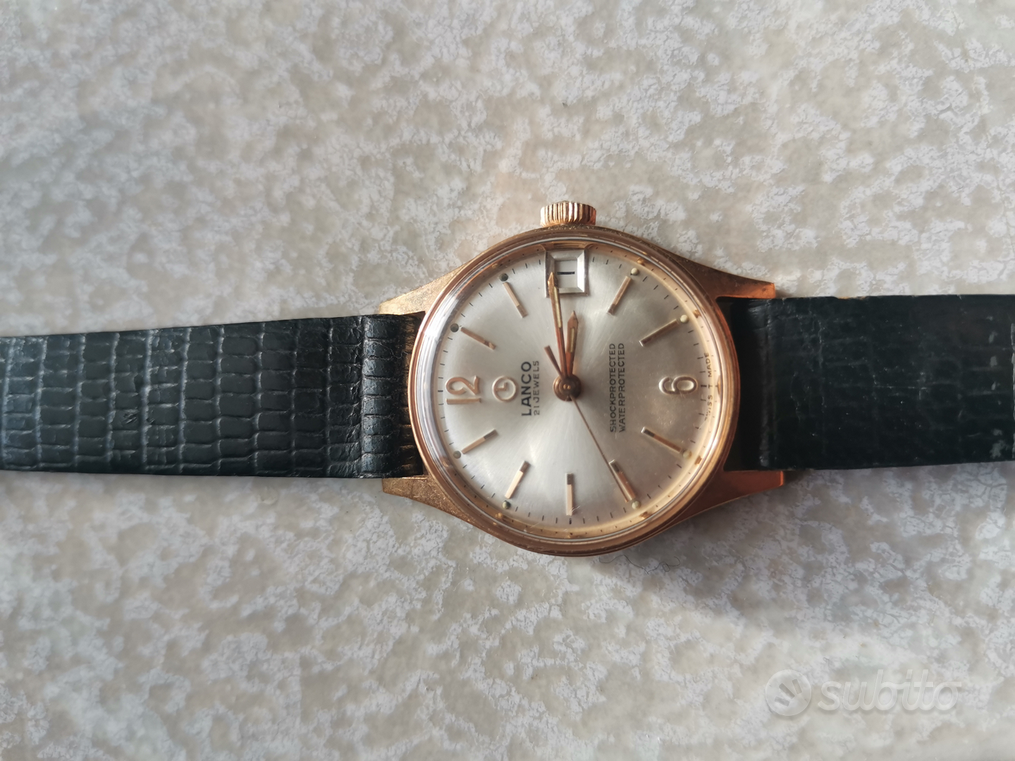 Orologio lanco sale oro anni 50