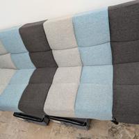 Divano in tessuto PATCHWORK 180 cm trasformabile i