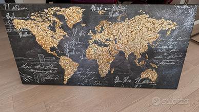 Quadro Mappamondo