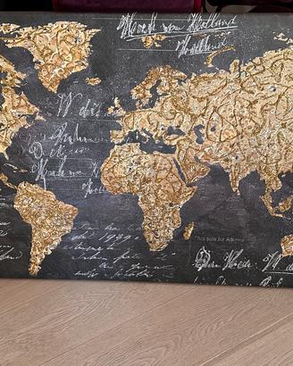 Quadro Mappamondo