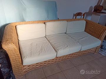 divano in vimini 