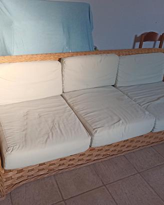 divano in vimini 