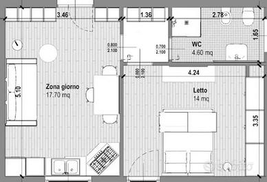 Libero Bilocale ristrutturato Varese centro