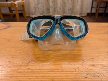 Maschera sub Cressi per MIOPIA ( – 6,00 diottrie)