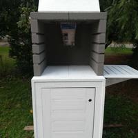 Barbecue modular a legna o carbonella