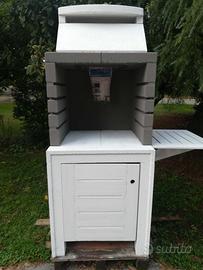 Barbecue modular a legna o carbonella