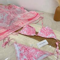 Set Costume da Bagno e Pareo Christian Dior Rosa