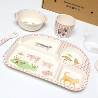 SET PAPPA BAMBINI 5PZ *BAMBOO FIBRE KIDS_5 MODELLI