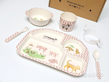 SET PAPPA BAMBINI 5PZ *BAMBOO FIBRE KIDS_5 MODELLI