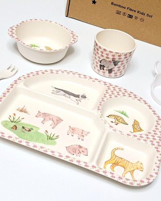 SET PAPPA BAMBINI 5PZ *BAMBOO FIBRE KIDS_5 MODELLI