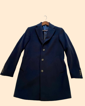 Cappotto uomo monopetto lana e cashmere taglia 46