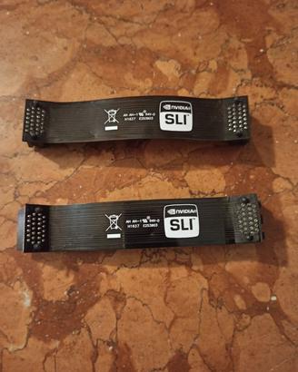 2 Cavi Sli Nvidia 10cm Flessibili serie GTX