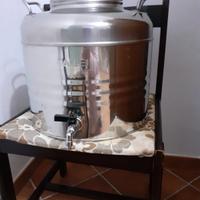 bidone in acciaio da 30 litri con rubinetto 