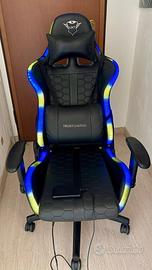 Sedia  TRUSTGAMING GXT con Illuminazione RGB a LED
