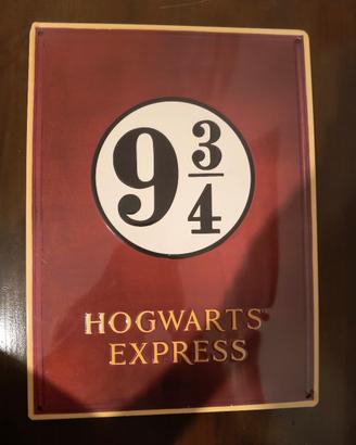 placca murale Hogwarts Express 9 3/4