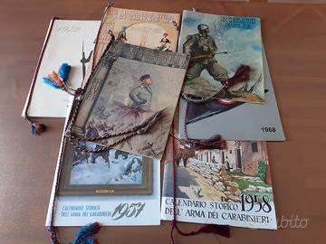 Calendari Carabinieri:anni'30 '60 '70 '80 '90 '00