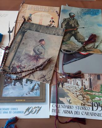 Calendari Carabinieri:anni'30 '60 '70 '80 '90 '00