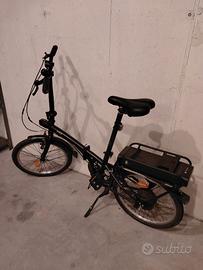 BTWIN Bici pieghevole elettrica E FOLD 100 Nera