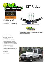 Kit rialzo iron man 4x4 suzuki jeep mitsubishi + 5