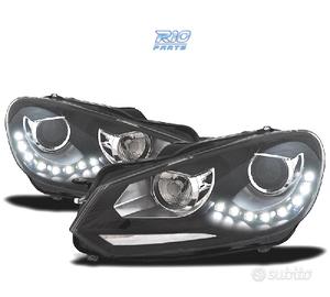 FARI VOLKSWAGEN VW GOLF 6 FONDO NERO DRL