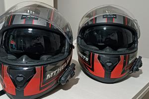 2 caschi Mthelmets  con interfono