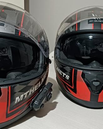  2 caschi Mthelmets  con interfono