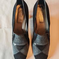 Scarpe con tacco in vera pelle