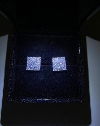 Orecchini moissanite vvs1