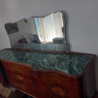 Soggiorno artigianale in legno massello anni 60