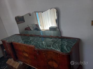 Soggiorno artigianale in legno massello anni 60