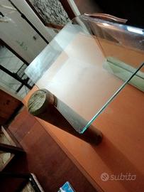tavolino in vetro curvo temperato