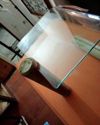 tavolino in vetro curvo temperato
