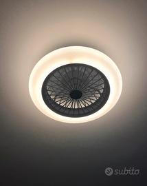 Plafoniera led con ventilatore