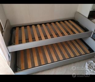 Letto Singolo con Secondo Letto Estraibile 
