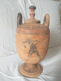 Oggetti da Grand Tour_ Urna in terracotta dipinta