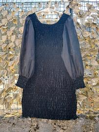 Vestito nero YAS taglia M con maniche velate 