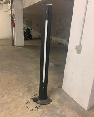 Piantana nera con neon o lampadina