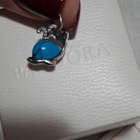 Set pandora , charm balenae portachiavi