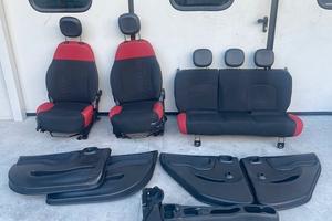 Sedili Fiat Panda 2020 stoffa nera / rossa