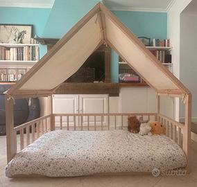Letto montessoriano a casetta "ETTOMIO"