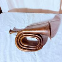 Antica tromba inglese in ottone