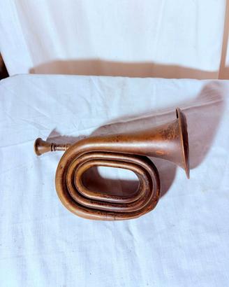 Antica tromba inglese in ottone