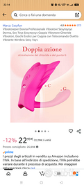Vibratore donna piu clitoride nuovo imballato