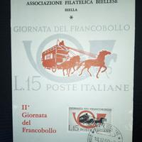 Cartolina celebrativa della Ass, Filatelica Biella