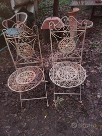 2 sedie da giardino 