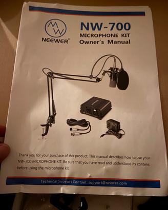 Neewer NW-700 microfono a condensatore