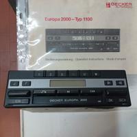 Autoradio Beker europa 2000 BE1100B Vintage